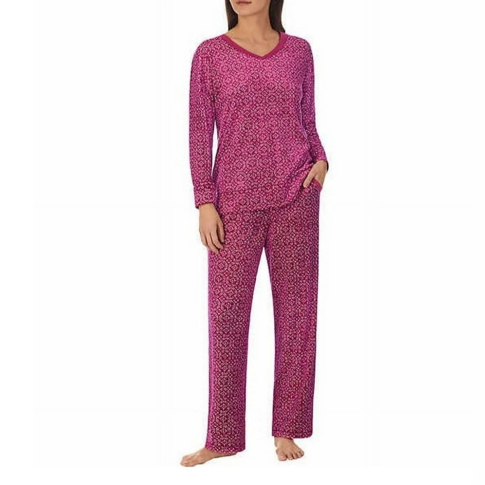 NAUTICA 2PC WOMEN'S SLEEPWEAR SET SILKY STRETCH FLEECE